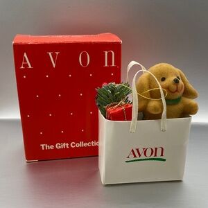 Avon Ornament, Dog in Bag